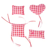 Zabawki dla kotów - TIAKI Poduszki z kocimiętką Vichy  - 4-częściowy zestaw - miniaturka - grafika 1