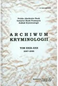 Czasopisma - archiwum kryminologii t. xxix-xxx 2007-2008 - miniaturka - grafika 1