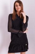 Sukienki - Sukienka mini czarna EM-SK-5001.99, Kolor czarny, Rozmiar one size, Merribel - Primodo.com - miniaturka - grafika 1