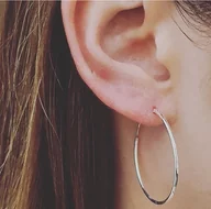 Kolczyki - Kolczyki srebrne koła - miniaturka - grafika 1