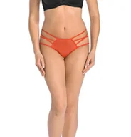 Majtki damskie - Majtki damskie figi z paseczkami Kathy czerwone, Teyli - miniaturka - grafika 1