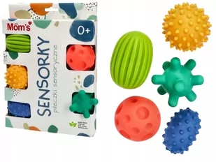 Piłeczki sensoryczne pastelowe Moms Care - Grzechotki dla dzieci - miniaturka - grafika 1