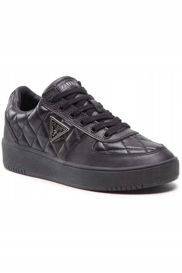 SNEAKERSY DAMSKIE GUESS FL8SID LEA12 CZARNE - Shoes: 35