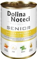 Mokra karma dla psów - Dolina Noteci PREMIUM Senior Kurczak z marchewką i bazylią 6 x 400g - miniaturka - grafika 1