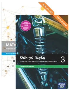 Pakiet podręczników MATeMAtyka, Odkryć fizykę. Zakres podstawowy. Liceum i technikum. Klasa 3. Edycja 2024 - Grzegorz Janocha, Joanna - Podręczniki dla liceum - miniaturka - grafika 1