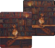 Etui do czytników e-book - Pokrowiec Strado Etui graficzne Smart Case do Kindle Oasis 2019 Library Girl - miniaturka - grafika 1