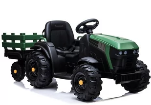 LEAN CARS Traktor z Przyczepą na akumulator BDM0925 Zielony Wojskowy 4170 - Pojazdy elektryczne dla dzieci - miniaturka - grafika 1