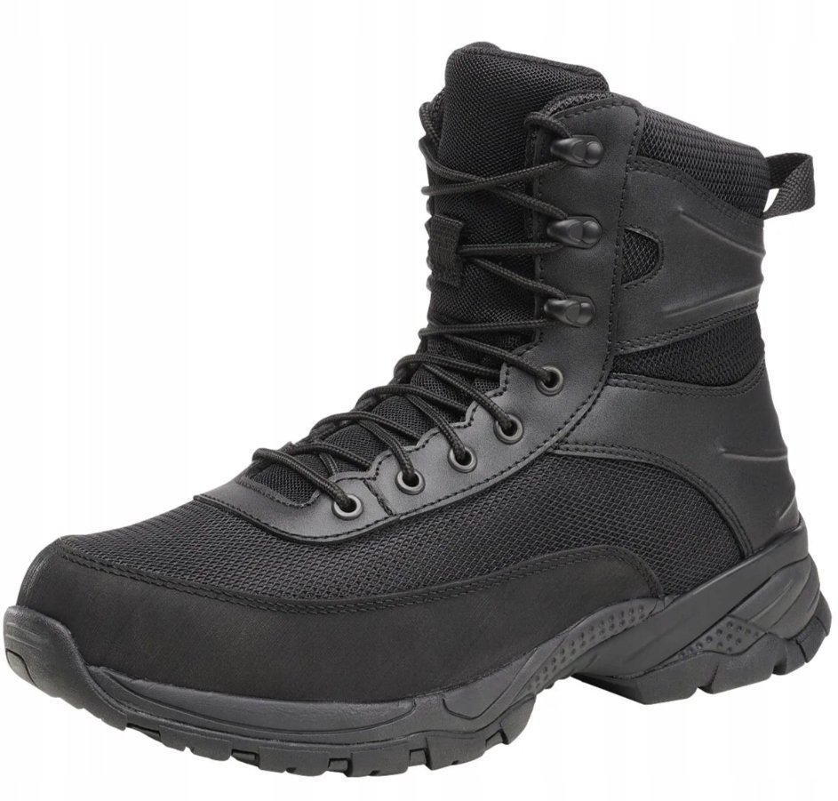 BRANDIT BUTY TREKKINGOWE MĘSKIE CZARNE WYSOKIE ZE SKÓRĄ 42 6CA