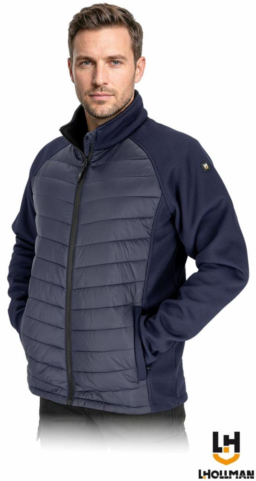Kurtka męska Reis Męska kurtka robocza ocieplana ochrona przed chłodem i wiatrem pikowana lekka konstrukcja dla branży budowlanej serwisowej logistycznej LH MERGER L