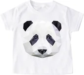 Koszulki dla dziewczynek - koszulka z pandą dla dziewczynki - miniaturka - grafika 1