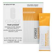 Kremy do twarzy - Clinique Fresh Pressed Renewing Powder Cleanser With Pure Vitamin C serum rozjaśniające z witaminą C przeciw starzeniu się skóry z ujednolicającą i rozjaśniającą skórę formułą 28x0,5 ml - miniaturka - grafika 1
