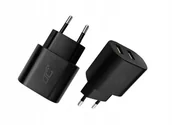 Ładowarki do telefonów - Ładowarka LTC Ładowarka sieciowa LTC QC 20W 2xUSB-A czarna - miniaturka - grafika 1