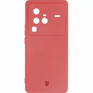 Bizon Etui Case Silicone Sq do Vivo X80 Pro ciemny róż - Etui i futerały do telefonów - miniaturka - grafika 1