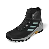 Buty trekkingowe męskie - adidas Eastrail 2.0 Mid Rain.rdy męskie buty trekkingowe, Core Black Semi Flash Aqua Preloved Yellow, 46 EU - miniaturka - grafika 1