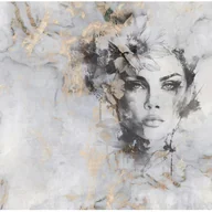 Fototapety - Fototapeta Kobieta Abstrakcja Beton Szary 200x140 cm Tapeta Do Sypialni Salonu Kuchni Na Flizelinie - miniaturka - grafika 1