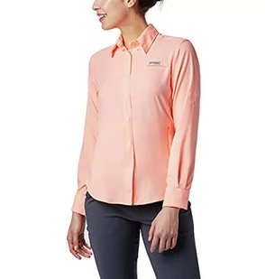 Columbia Damska koszula z długim rękawem Tamiami Ii Tiki Pink 1X - Koszule damskie - miniaturka - grafika 1