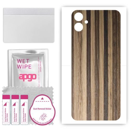 folia naklejka skórka strukturalna na TYŁ do Samsung Galaxy F14 - Drewno Paski Mix - apgo SKINS