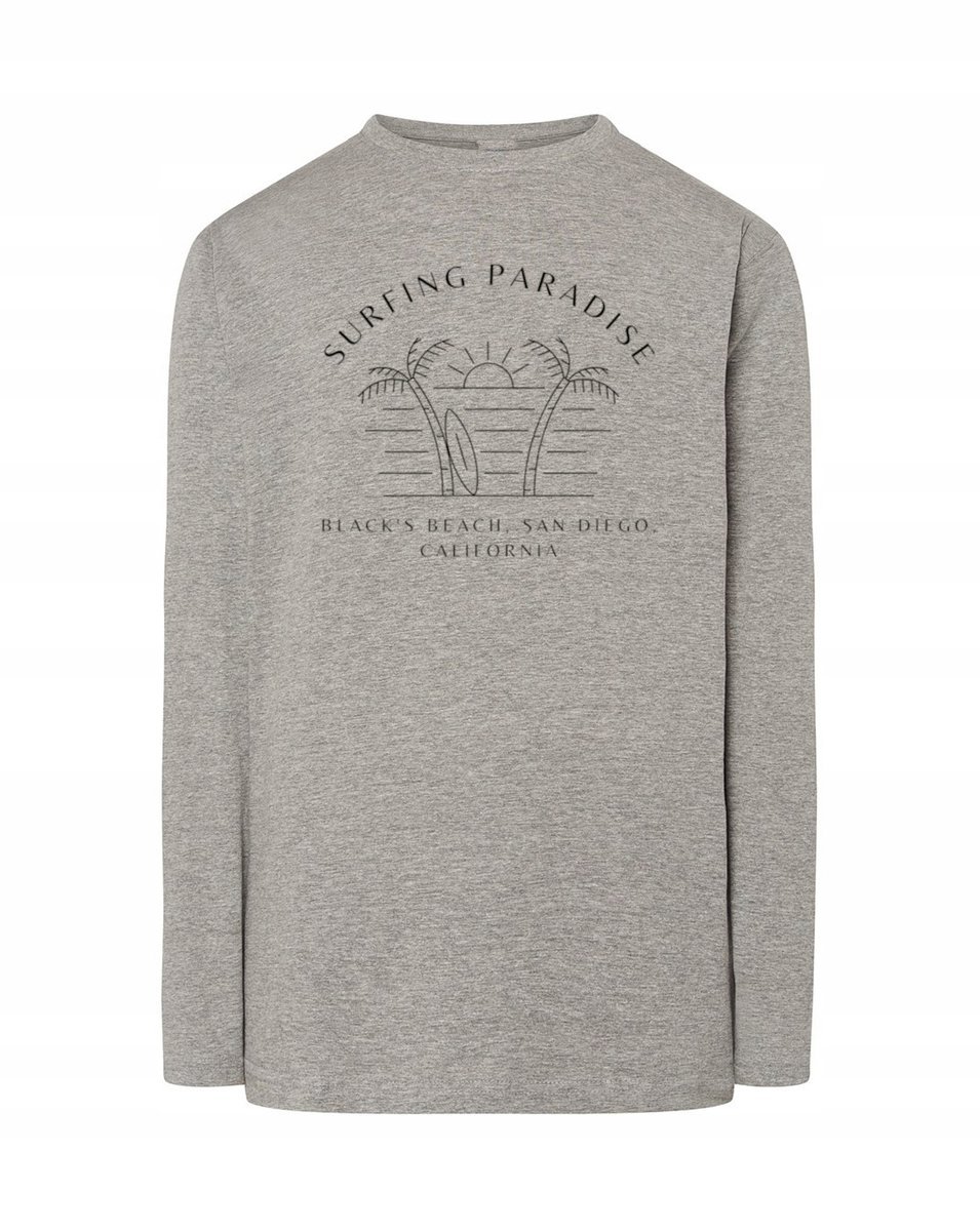 Longsleeve WAKACYJNY nadruk SURFOWANIE r.4XL