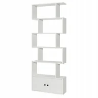 Regały - Nowoczesny regał pokojowy z szafką i półkami - miniaturka - grafika 1