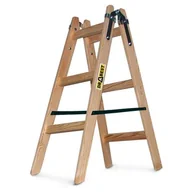 Drabiny - DRABEST Drabina drewniana malarska 2x3 stopniowa 150 kg - miniaturka - grafika 1