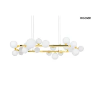 Lampy sufitowe - MOOSEE lampa wisząca ALURE OVAL 120 złota/mleczna MSE1501100605/MILK - miniaturka - grafika 1