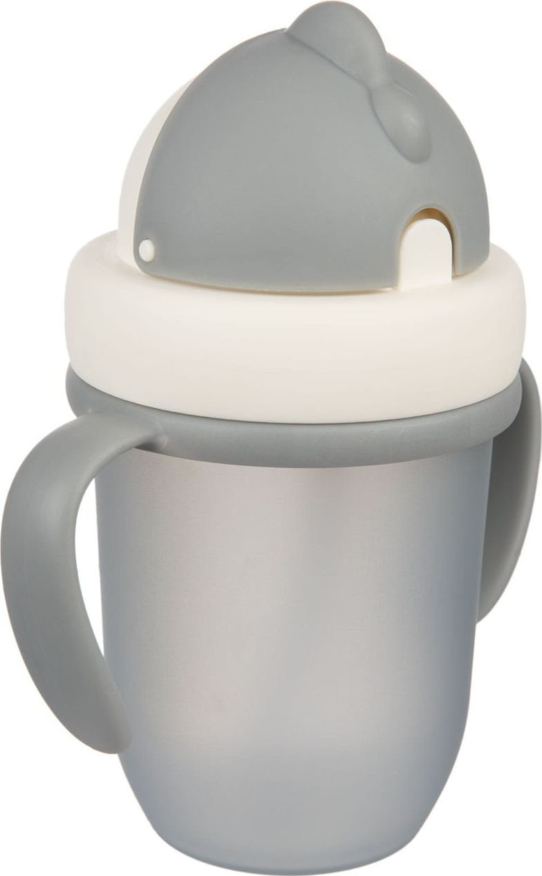 Canpol Kubek szary ze składaną rurką 210ml 9m+ Canpol