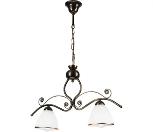 Żyrandol na łańcuchu RETRO 2xE27/60W/230V brązowa/patyna - Lampy sufitowe - miniaturka - grafika 1