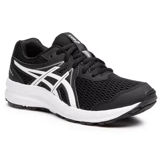 Buty dla chłopców - Buty Asics - Contend 7 Gs 1014A192 Black/White 002 - grafika 1