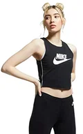 Koszulki i topy damskie - Nike Damska koszulka W Nsw Hrtg czarny/biały XL - miniaturka - grafika 1