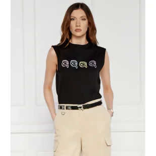 Karl Lagerfeld Bluzka | Regular Fit - Bluzki damskie - miniaturka - grafika 1