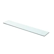 Półki do salonu - Półka szklana bezbarwny panel 70x12 cm - miniaturka - grafika 1