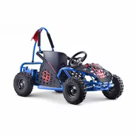 Pojazdy elektryczne dla dzieci - Gokart fast dragon na akumulator niebieski 30km/h + silnik 1000w + koła pompowane + regulacja siedze kod: RA-PA.GK005E.NIE - miniaturka - grafika 1