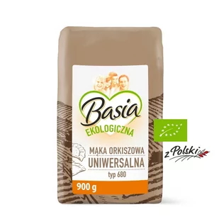 Basia Ekologiczna z Polski Mąka orkiszowa uniwersalna typ 680 900 g - Zdrowa żywność - miniaturka - grafika 1