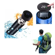 Kubki termiczne - KUBEK TERMICZNY TERMOS SMART Z WYŚWIETLACZEM LED 500 ML - NOWOCZESNY BIDON - miniaturka - grafika 1