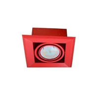 Lampy pozostałe - Oprawa wpuszczana BLOCCO, ML838, czerwona, 1x7W LED GU10 - miniaturka - grafika 1