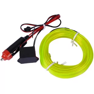 Światłowód El Wire Ambient Taśma Led 2M 12V Żółty - Żarówki samochodowe - miniaturka - grafika 1