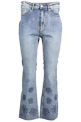 Spodnie damskie - DESIGUAL JEANS DENIM WOMAN NIEBIESKI - miniaturka - grafika 1