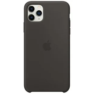 Oryginalne Etui ochronne na telefon Apple MX002ZE/A do Apple iPhone 11 Pro Max czarny/black Kryt pro Silicone Case - Etui i futerały do telefonów - miniaturka - grafika 2