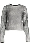 Swetry damskie - SREBRNY SWETER DAMSKI DESIGUAL - miniaturka - grafika 1
