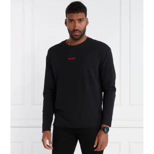 Hugo Bodywear Longsleeve Linked LS-Shirt - Koszulki męskie - miniaturka - grafika 1