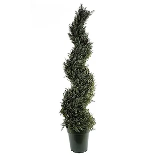 Leaf Chronione sztuczne drzewo topiary, 120 cm cyprys UV - Sztuczne drzewka - miniaturka - grafika 1
