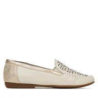 Mokasyny damskie - Mokasyny Rieker L6350-60 Beżowy - miniaturka - grafika 1