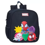 Plecaki szkolne i tornistry - Joumma Marvel Versus Spidey Plecak przedszkolny adaptacyjny do wózka Czarny 21x25x10 cm Poliester 5,25 l, Czarny (Black), Talla única, Plecak przedszkolny z możliwością dostosowania do wózka - miniaturka - grafika 1
