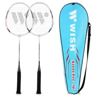 Badminton - Wish STEELTEC 9K ZESTAW RAKIET DO BADMINTONA CZERWONY+NIEBIESKI 14-10-040 - miniaturka - grafika 1