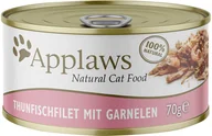 Mokra karma dla kotów - Applaws w bulionie, 12 x 70 g - Filet z tuńczyka z krewetkami - miniaturka - grafika 1