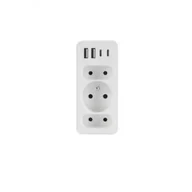 Przedłużacze i rozgałęźniki - Plast-Rol Rozgałęźnik trzykrotny + 2x usb i 2x usb c - miniaturka - grafika 1