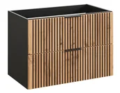 Szafki łazienkowe - Lamelowa szafka na umywalkę z szufladami 80 cm L1-W85 - miniaturka - grafika 1