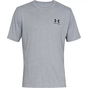 Under Armour Koszulka SPORTSTYLE LEFT CHEST SS Szara 1326799-036-01 - Koszulki męskie - miniaturka - grafika 1