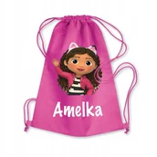 Plecaki worki - Worek Szkolny Na Buty Plecak Koci Domek Gabi - miniaturka - grafika 1