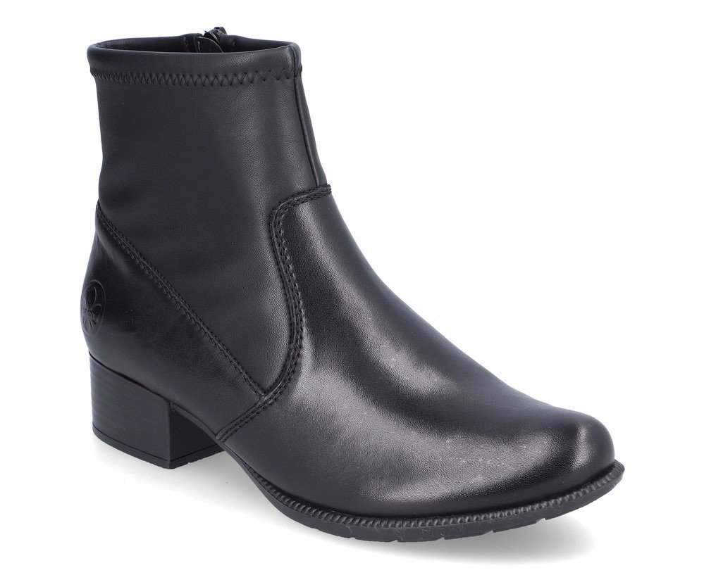 Botki damskie ocieplane skórzane Rieker 78674-39